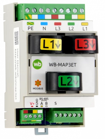 Измеритель параметров электрической сети Wirenboard WB-MAP3ET