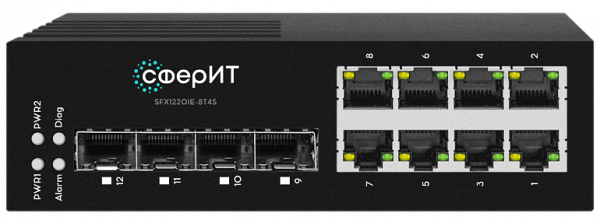 Коммутатор СферИТ SFX1220IE-8T4S