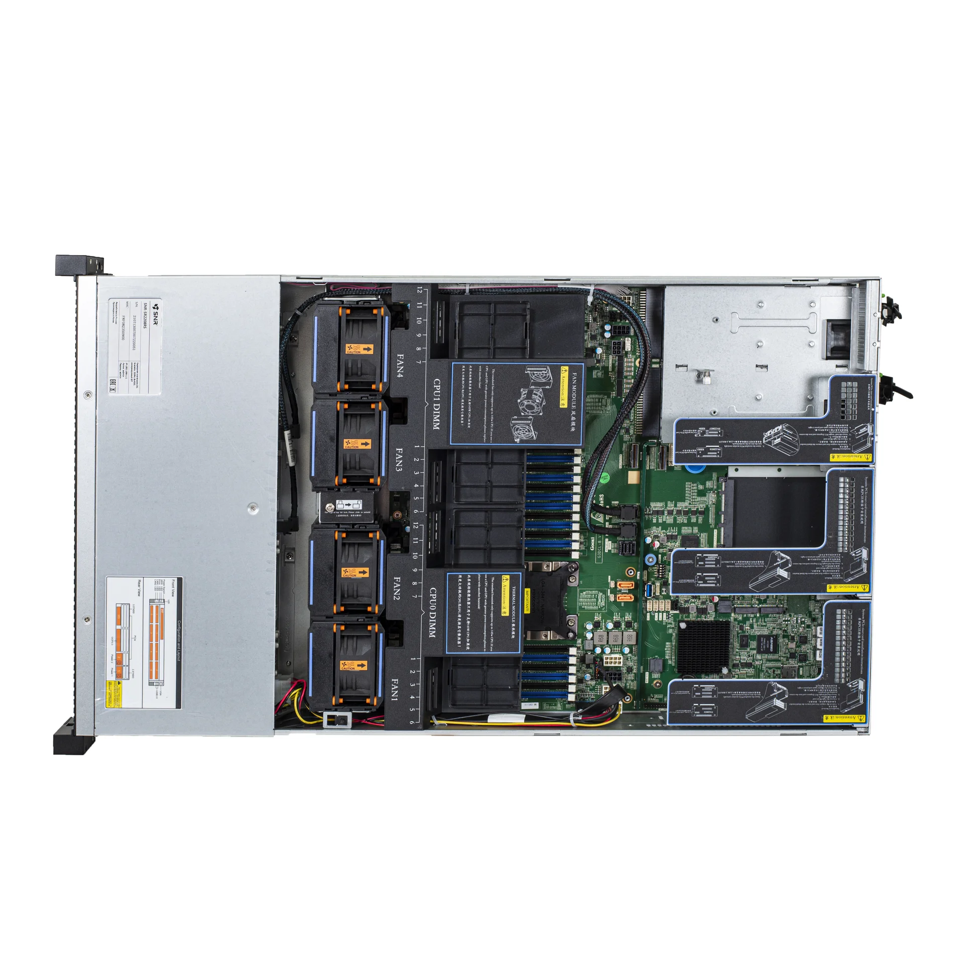 Серверная платформа SNR-SR2208RS, 2U, Scalable, DDR4, 8xHDD, резервируемый БП