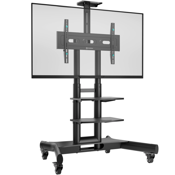 Мобильная стойка для ТВ и профессиональных дисплеев ONKRON 40"-70", макс 60.5 кг, чёрная TS1552