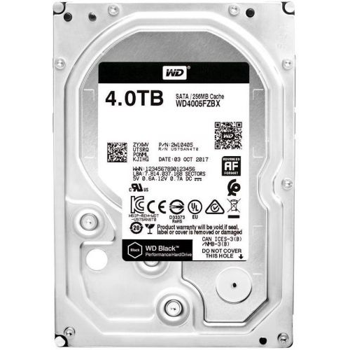 Жесткий диск Western Digital Black 4TB 3.5" 7.2k 256Mb SATA