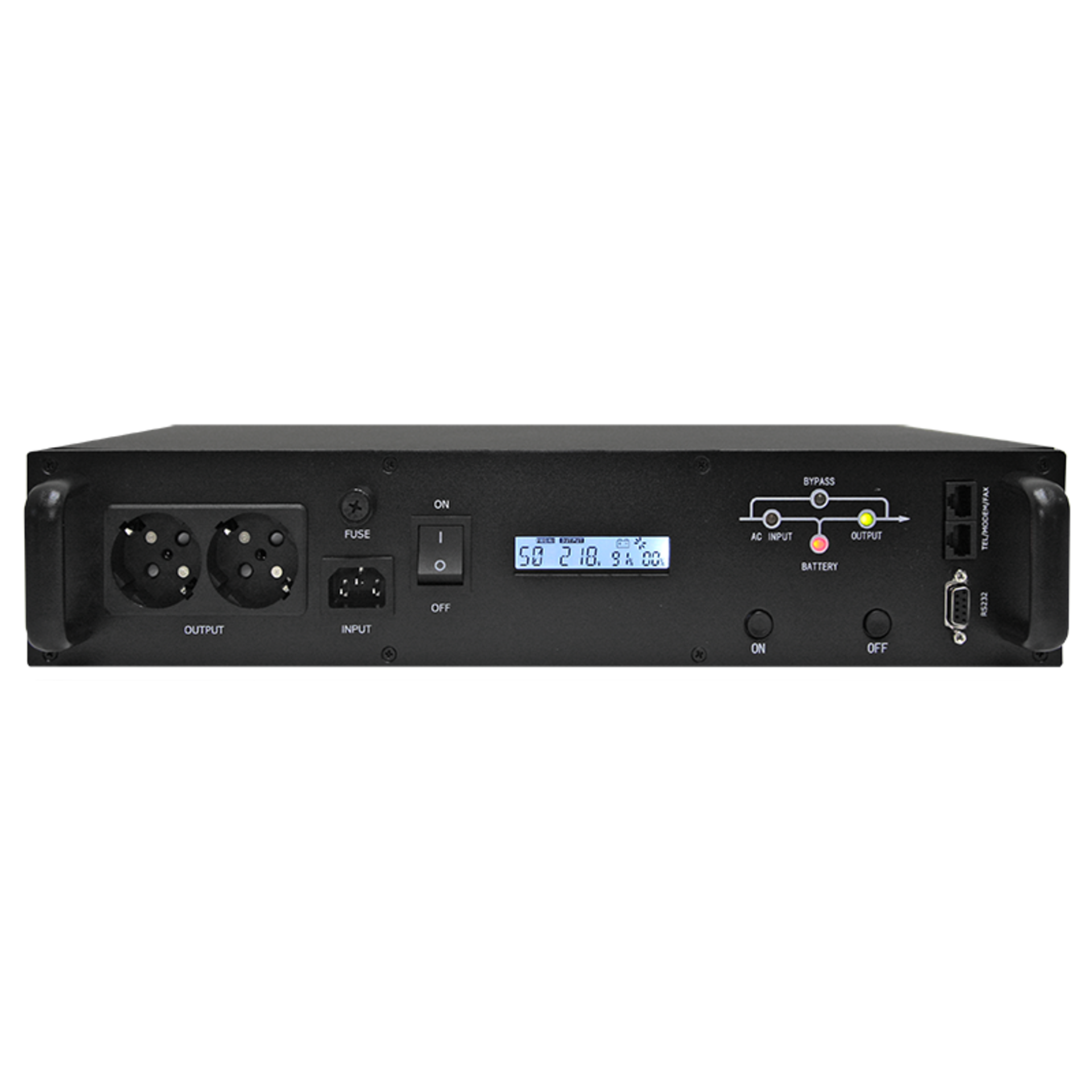 Источник бесперебойного питания Line-Interactive, 1000 VA, Rackmount LCD (чистый синус на выходе)