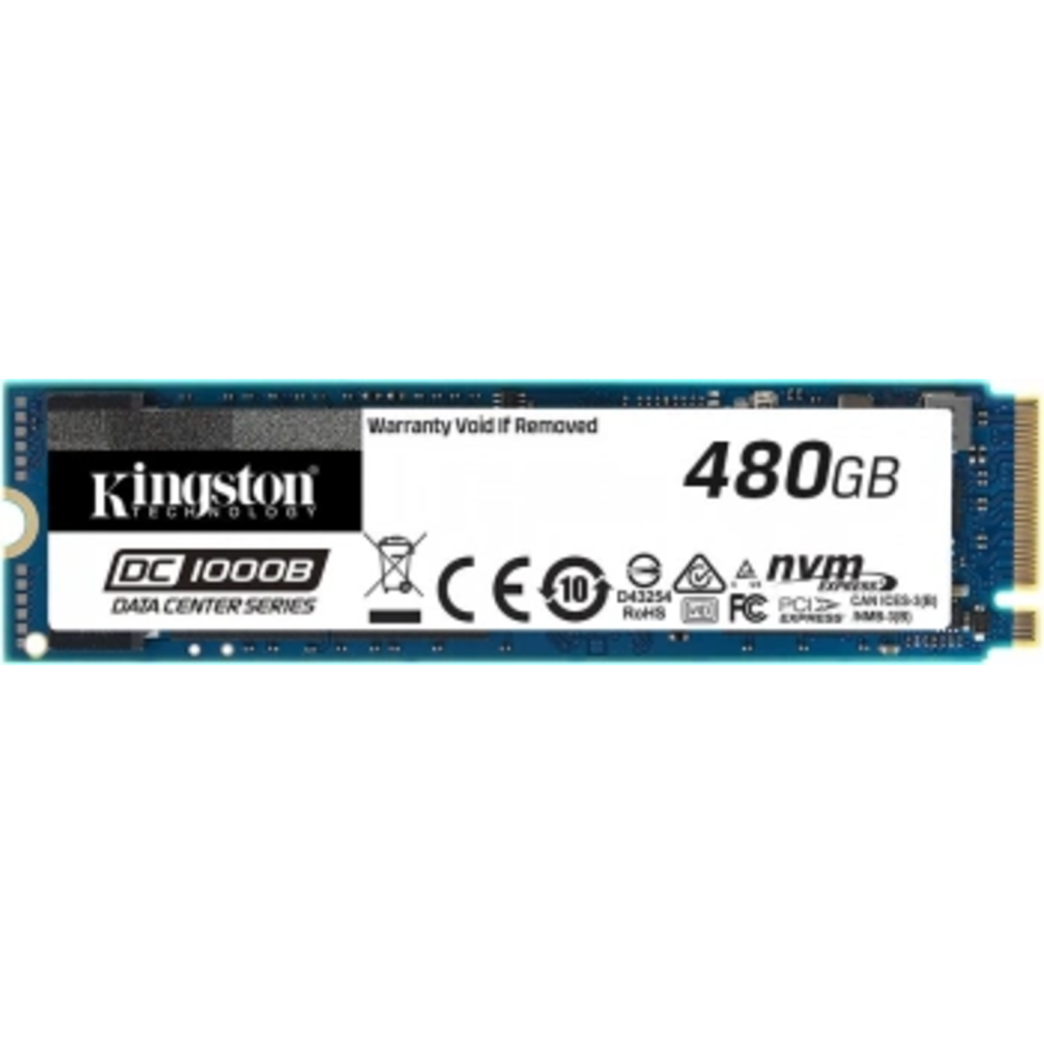 Накопитель SSD Kingston PCIe 3.0 x4 480GB SEDC1000BM8/480G DC1000B M.2 2280 0.5 DWPD