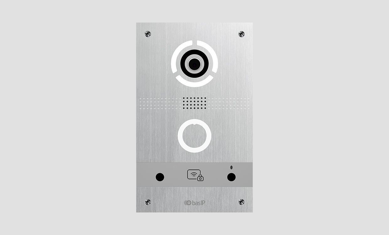 IP вызывная панель BAS-IP AV-08FBL SILVER / BLACK