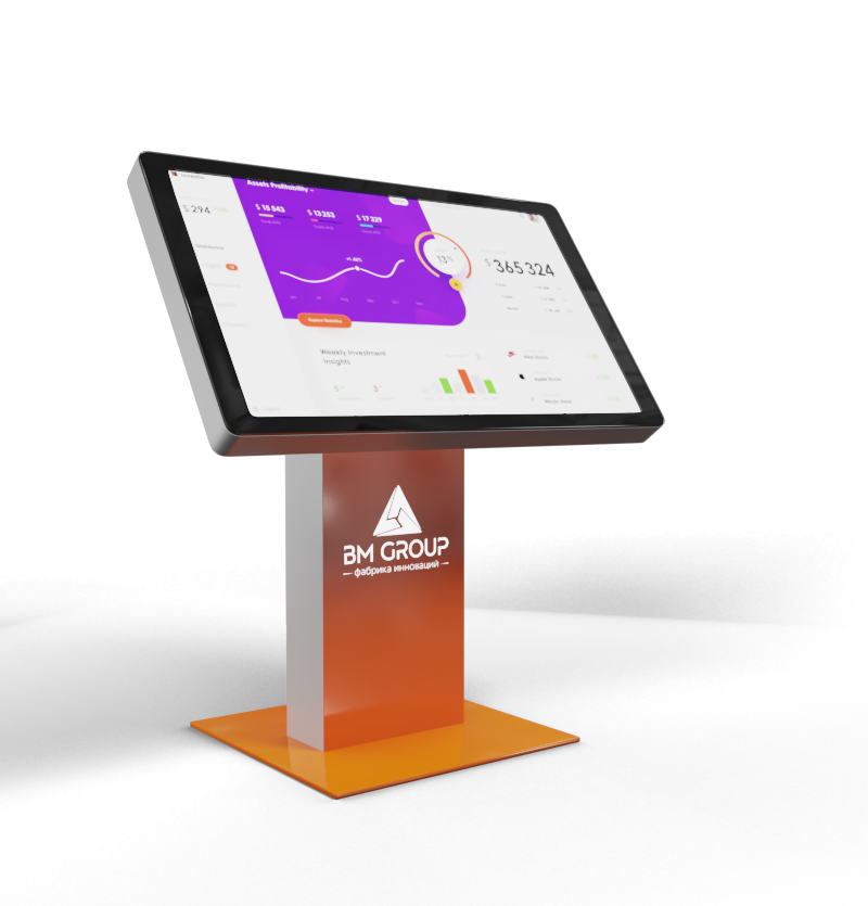 Интерактивные сенсорные столы BM Prototype Glass (с фасадным стеклом)