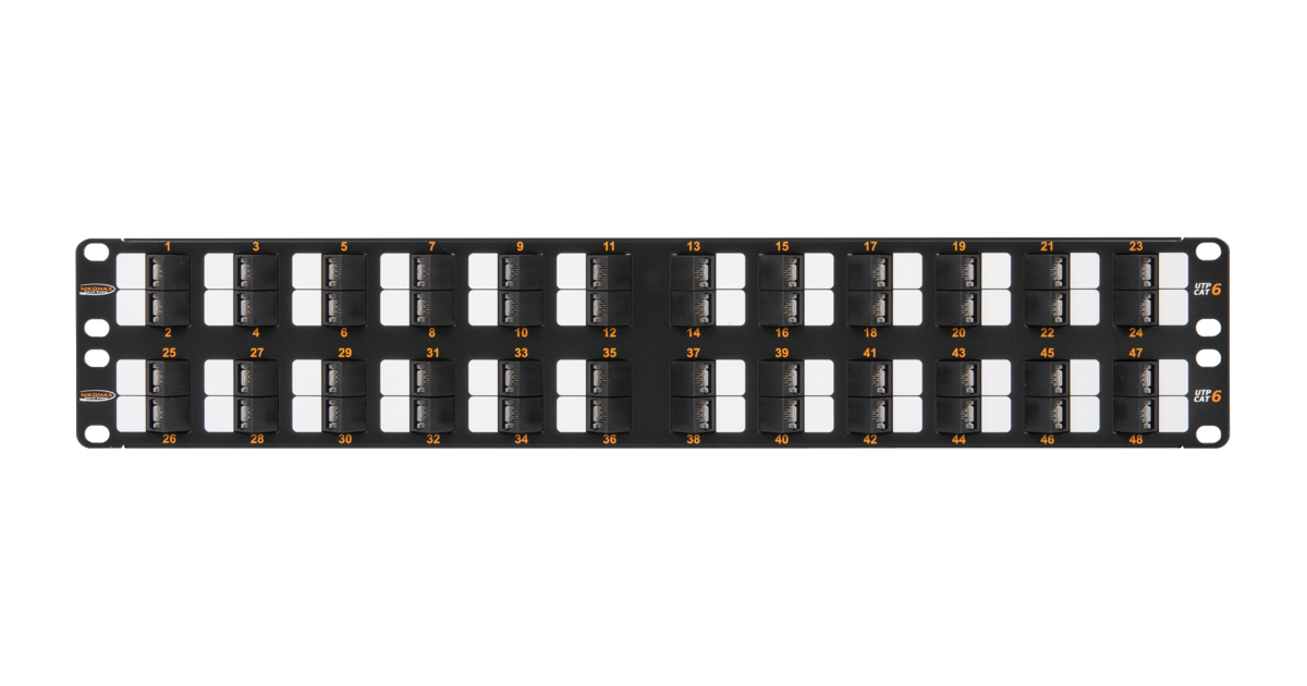 Коммутационная панель NIKOMAX 19" NMC-RP48UE2-AN-2U-BK, 2U