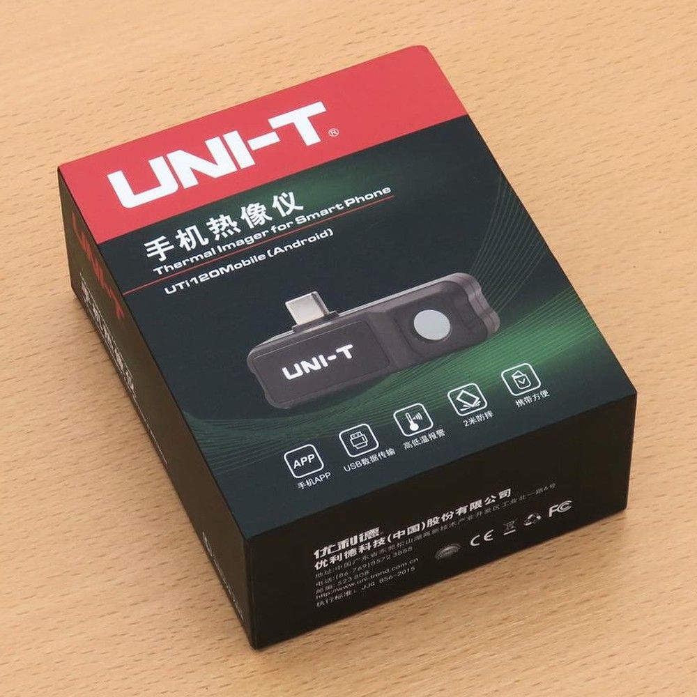 Тепловизор UNI-T UTi120Mobile, 120 * 90, -20°C~400°C, 25Гц