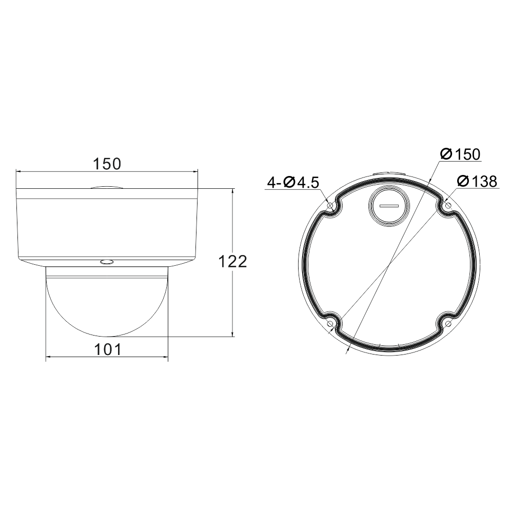 Проектная IP камера OMNY M14E 2812 купольная OMNY PRO серии Мира. 4Мп/25кс, H.265, управл. IR, моториз.объектив 2.8-12мм, PoE/12В, EasyMic