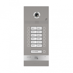 IP вызывная панель BAS-IP BI-12FBI SILVER / BLACK