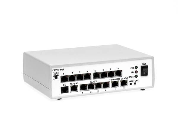 PDH мультиплексор НПО Телеком Оптик NGE-1-4E1-FXS-08