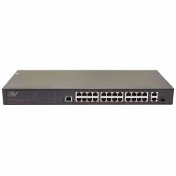 LTV NSF-2724 390, 24-портовый коммутатор Ethernet с поддержкой PoE