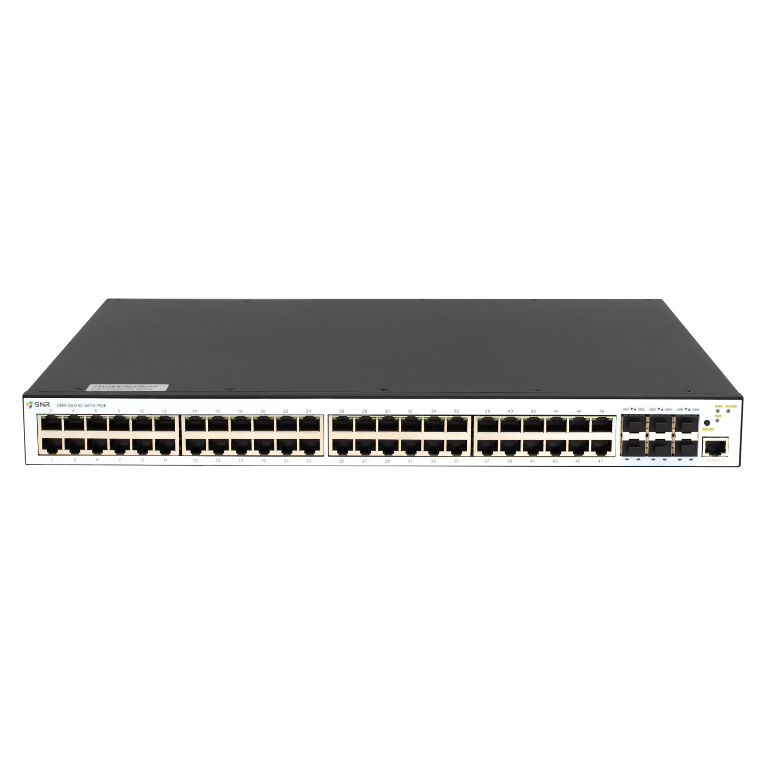 Управляемый PoE коммутатор уровня 2+ SNR-S5311G-48TX-POE-2AC