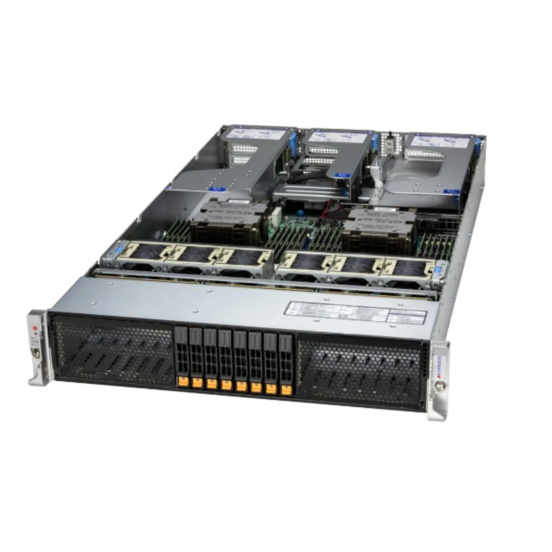Сервер Supermicro AS-2126HS-TN, 2x9565, 24x96GB DDR5, 2x960GB M.2 NVMe, 2x25GBase-X NIC, DCM, 2x2000W, rails