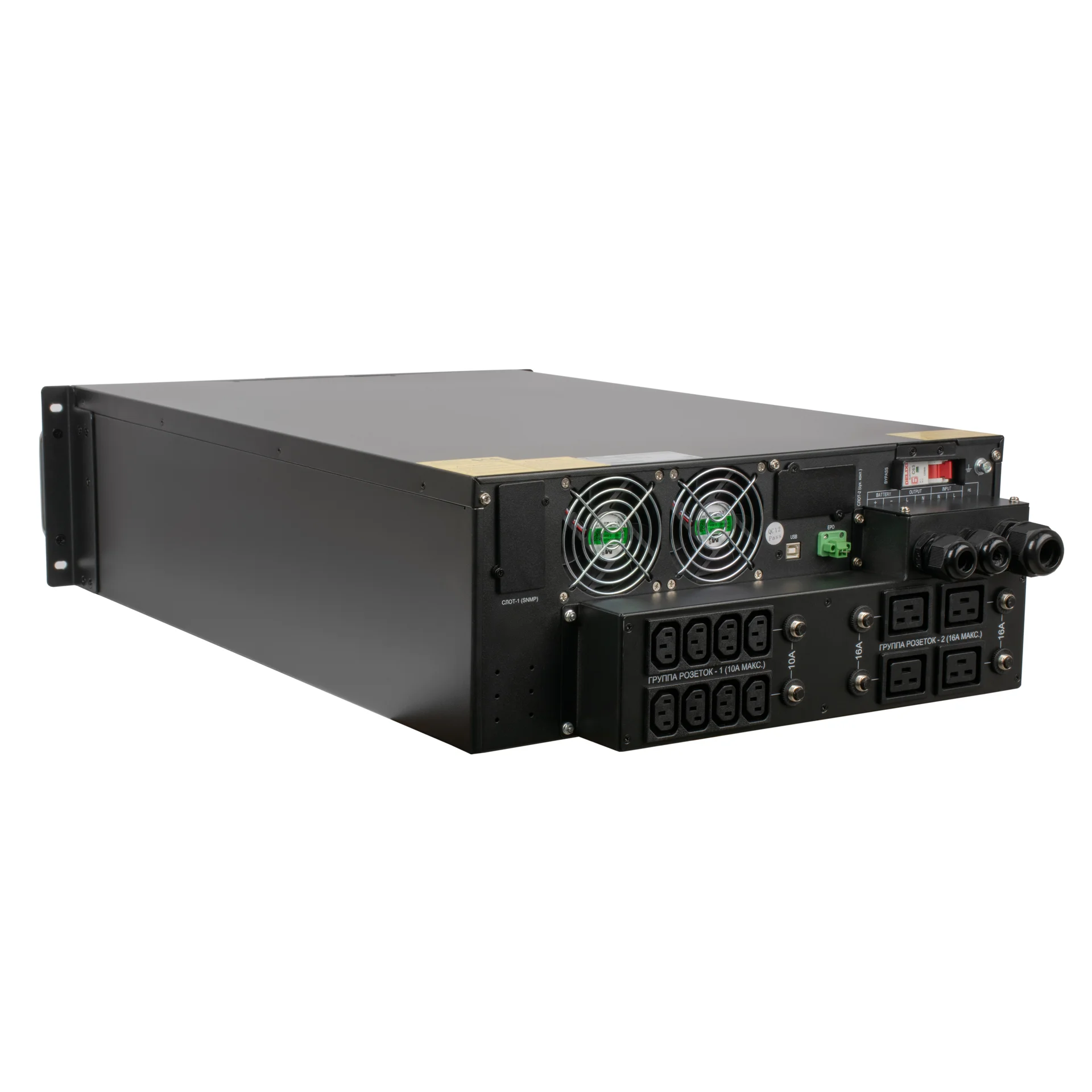 Источник бесперебойного питания онлайн SNR INTELLIGENT 10кВА/10кВт, 1ф:1ф, 192В(DC) (16x9Ач)