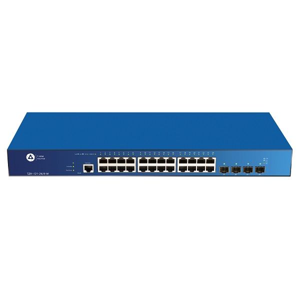 Настраиваемый L2+ коммутатор Т-КОМ ТДК-121-24/4-М с 24 портами Настраиваемый L2+ коммутатор Т-КОМ ТДК-121-24/4-М с 24 портами