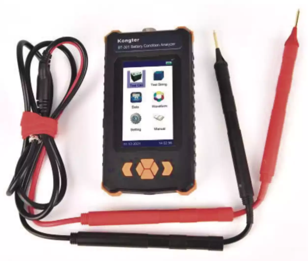 Тестер аккумуляторных батарей Kongter BT-301P c щупом (зондом)