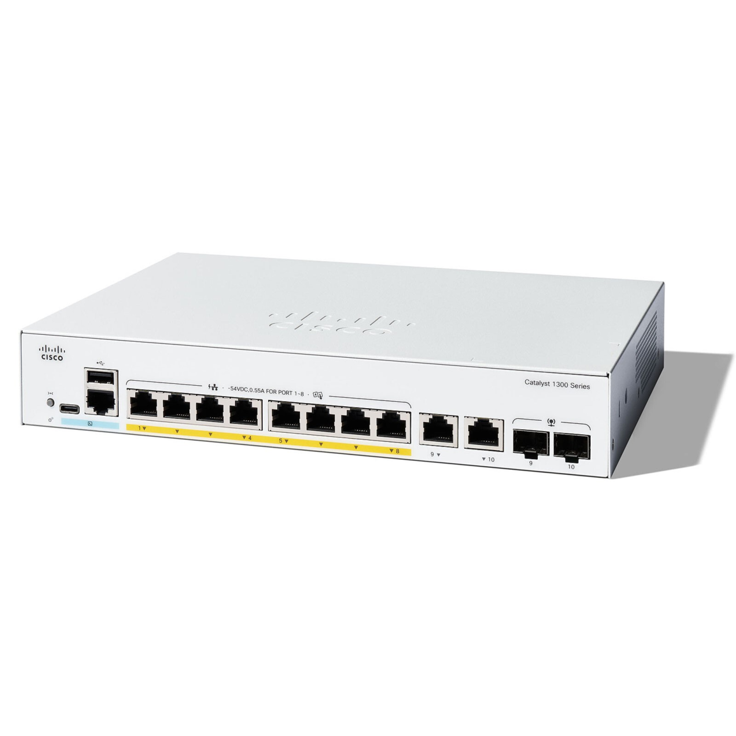 Коммутатор Cisco Catalyst C1300-8P-E-2G