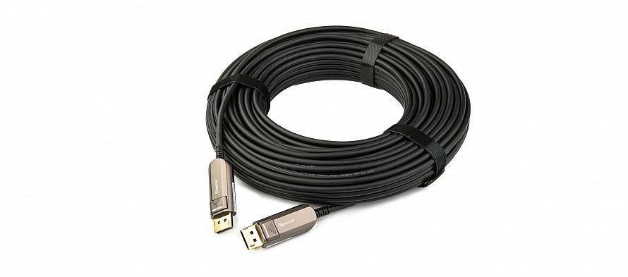 Малодымный активный оптоволоконный кабель DisplayPort 1.4 с поддержкой 8K60, 40 м Kramer Electronics CLS-AOCDP/UF-131