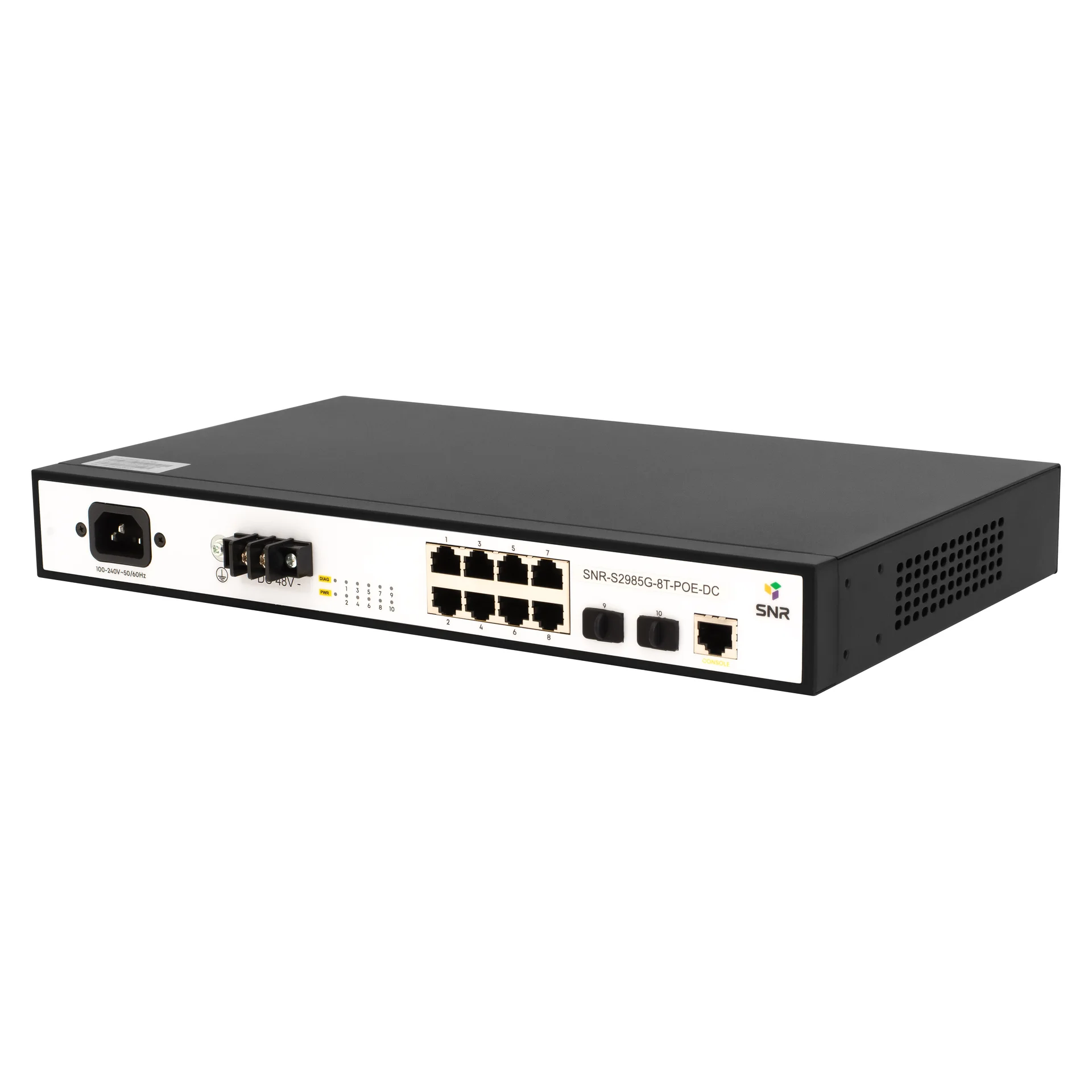 Управляемый POE коммутатор уровня 2 SNR-S2985G-8T-POE-DC