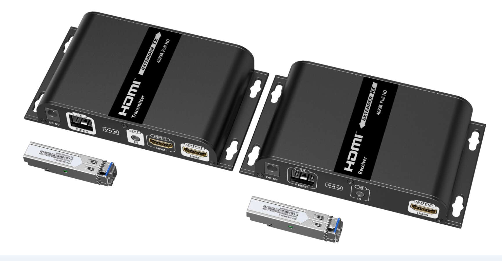 Удлинитель Lenkeng LKV378A-4.0 HDMI по оптическому волокну, FullHD, до 40 км
