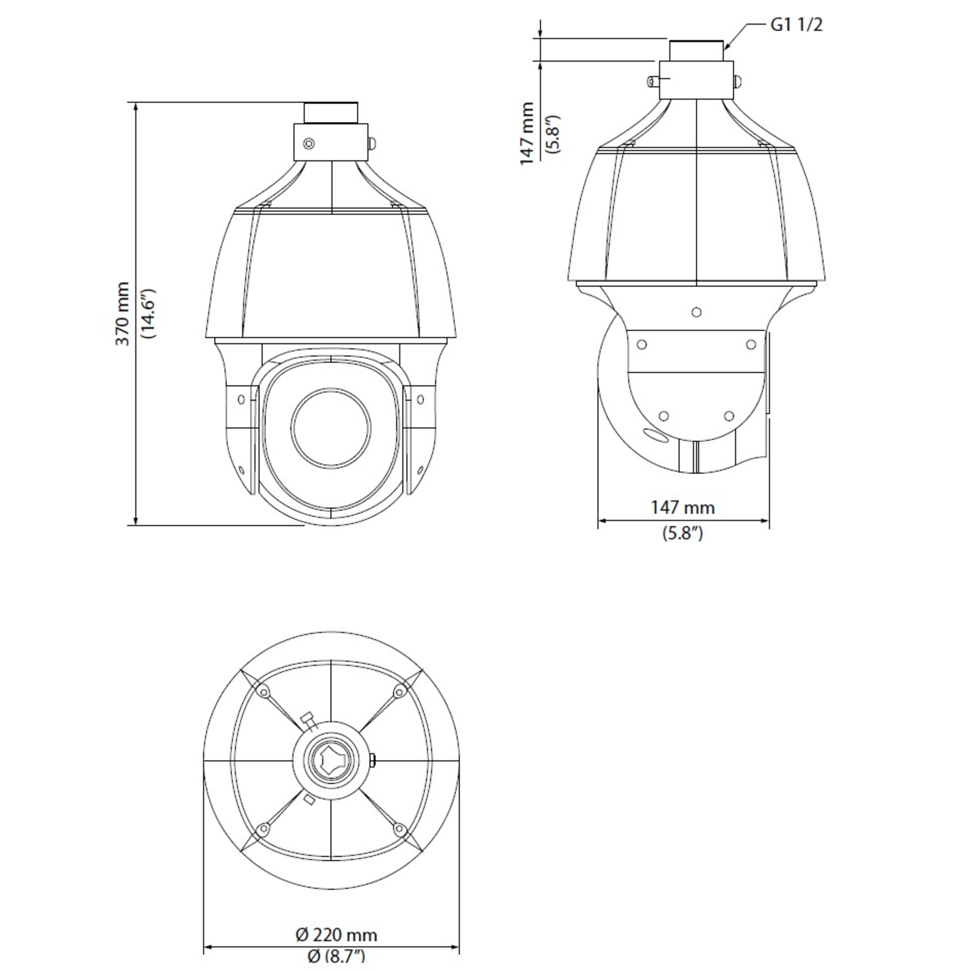 Камера сетевая PTZ 2Мп OMNY PRO HPTZ-M2A-x25 с 25x оптическим увеличением