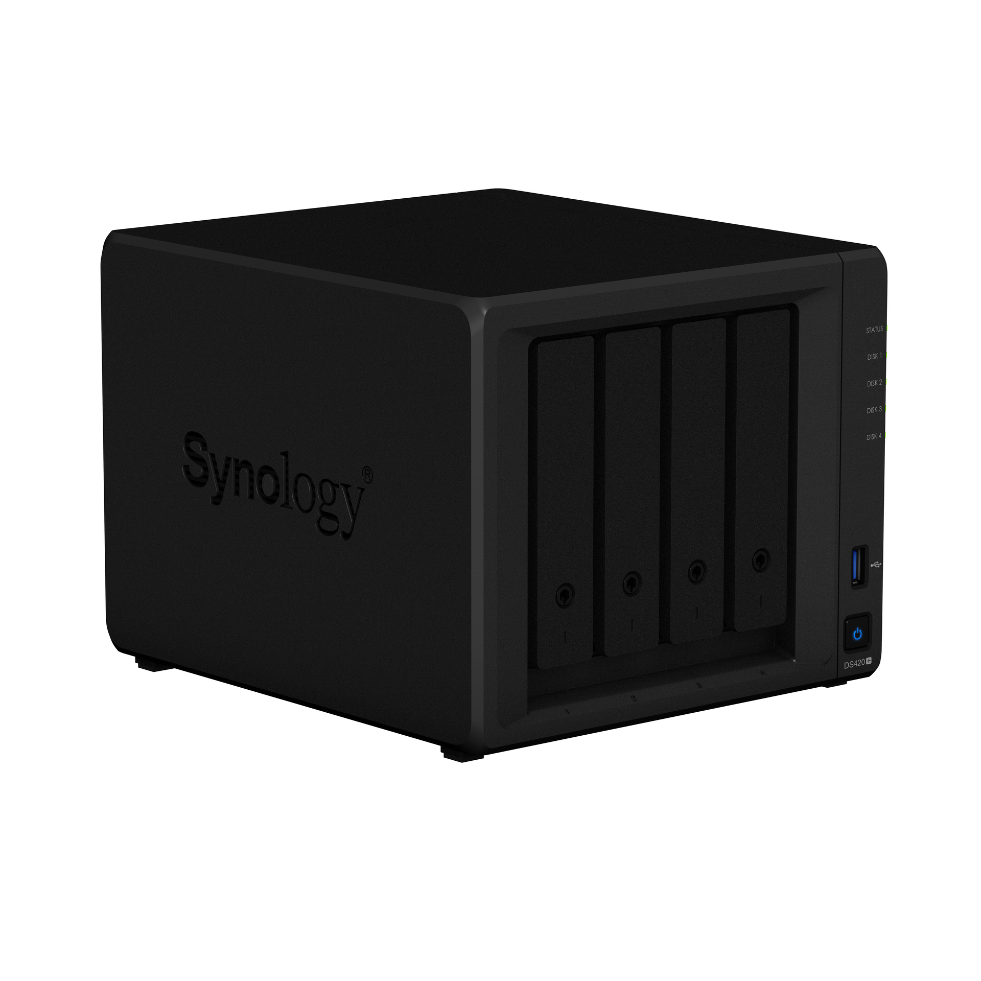 Сетевое хранилище Synology DiskStation DS420+, 4xHDD 3,5", 2х1000Base-T, без дисков