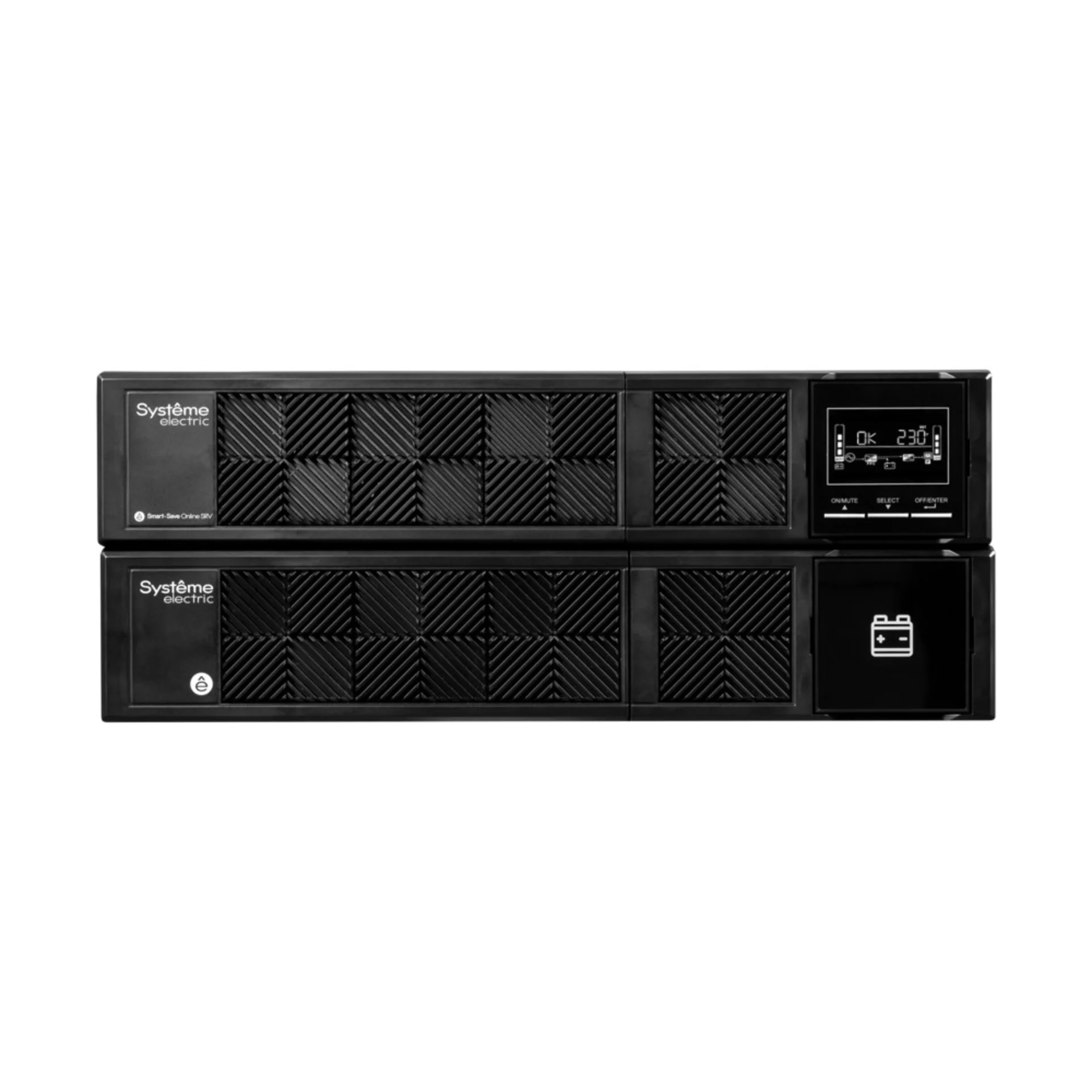 Источник бесперебойного питания Systeme Electric Smart-Save Online SRV 3000 ВА, конвертируемый форм-фактор 4U, 230 В, 6 розеток IEC C13 + 1хС19, S