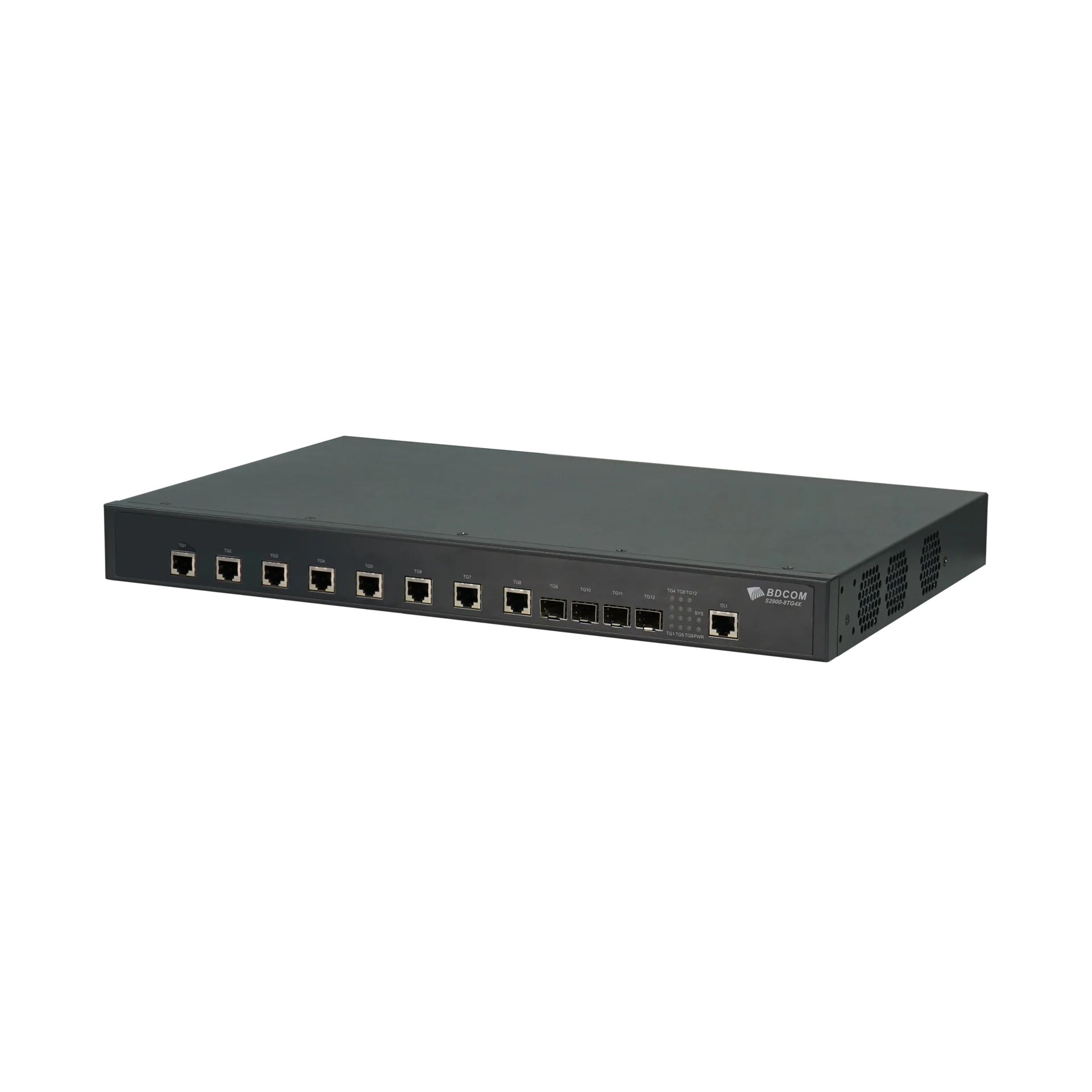 Управляемый коммутатор уровня 3 BDCOM S2900-8TG4X, 8x 1/2.5/10GBase-T, 4x 1/10GE SFP+, ~220V AC