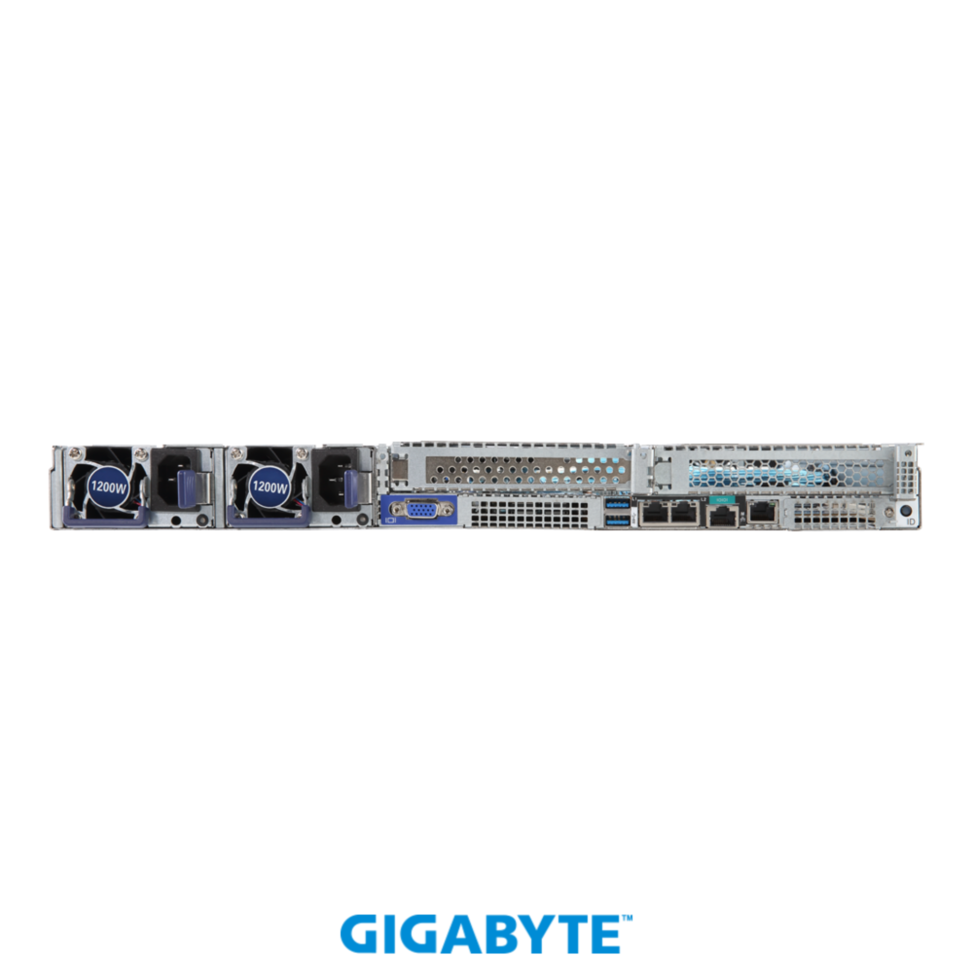 Платформа Gigabyte 1U R181-NA0, До двух процессоров Intel  Xeon Scalable Gen2, DDR4, 10x2,5" U.2 NVMe, 2x1000Base-T