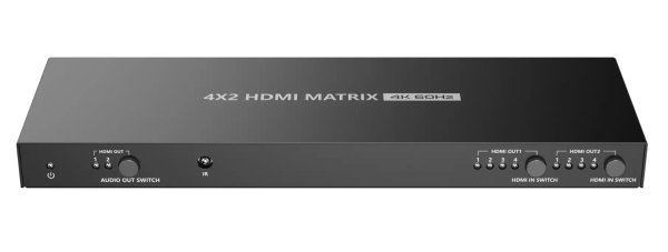 Матричный коммутатор HDMI Lenkeng LKV422 4×2, 4K