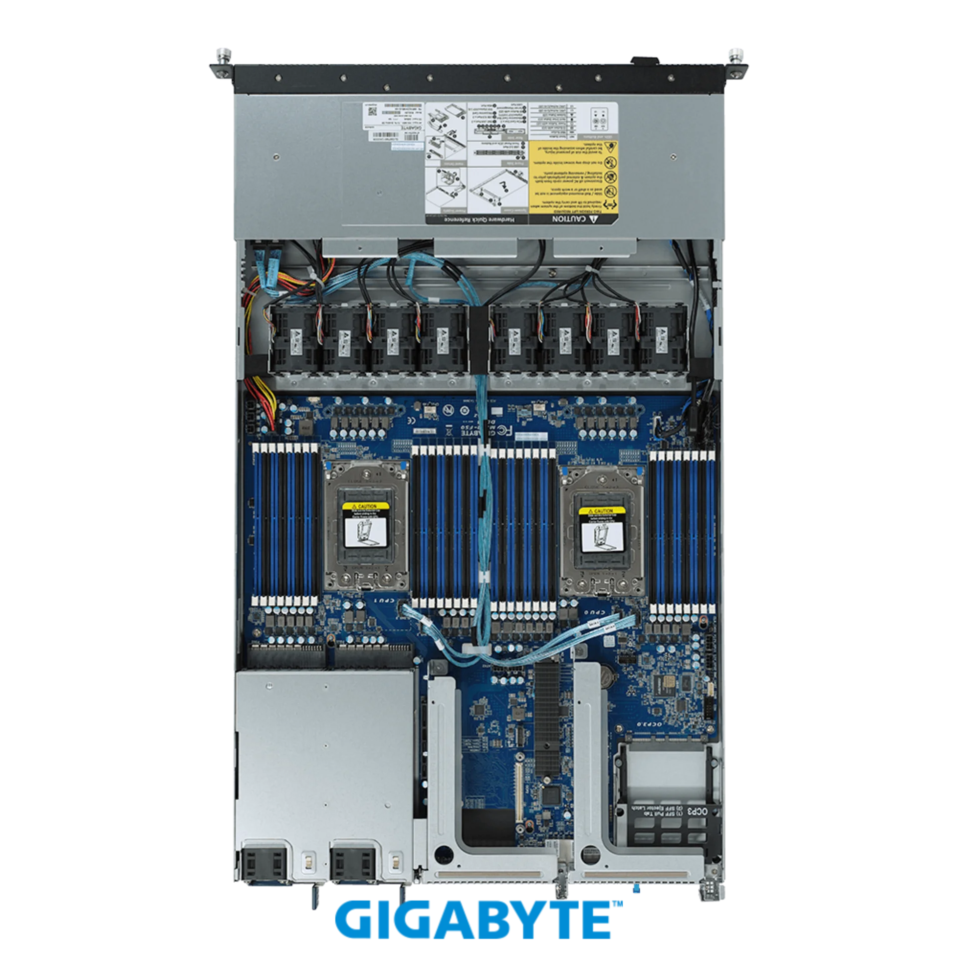 Платформа Gigabyte 1U R182-Z91, До двух процессоров AMD EPYC 7003, DDR4, 8x2.5" SATA/SAS, 2 x 2.5" NVMe, 2x1000Base-T