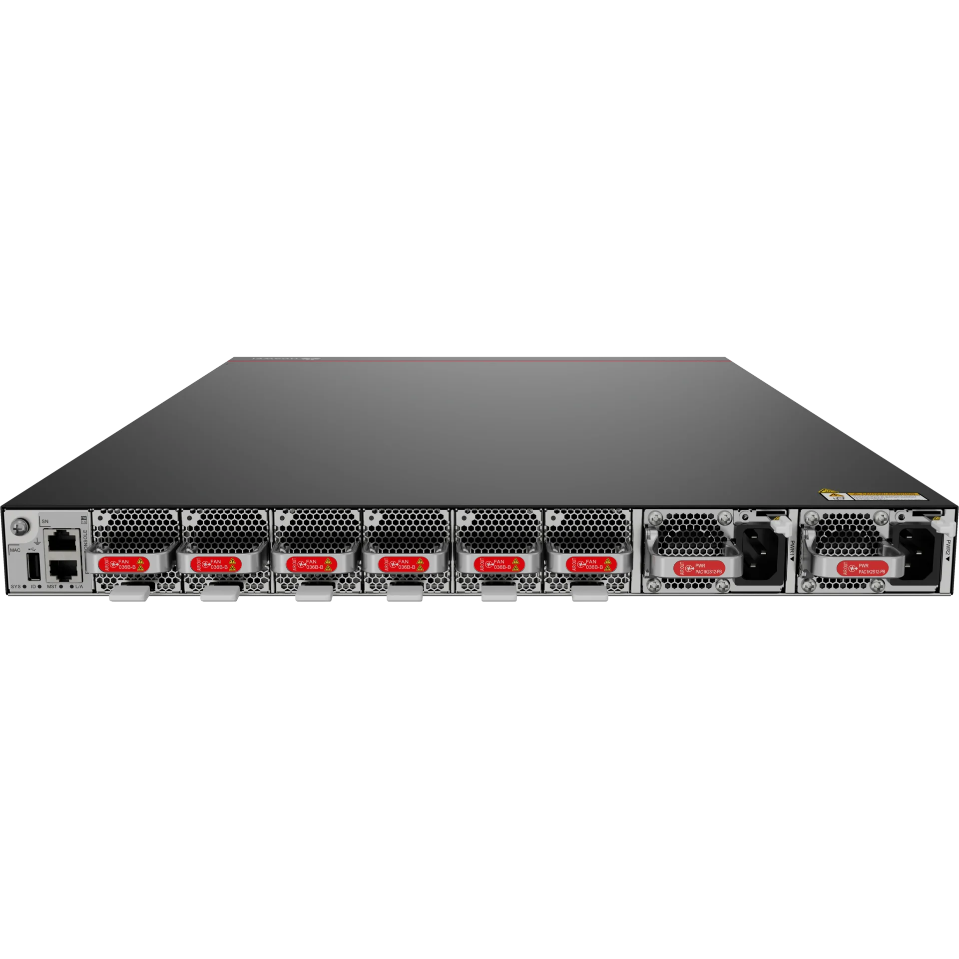 Коммутатор Huawei CE8855H-32CQ8DQ, направление охлаждения Port-side Intake