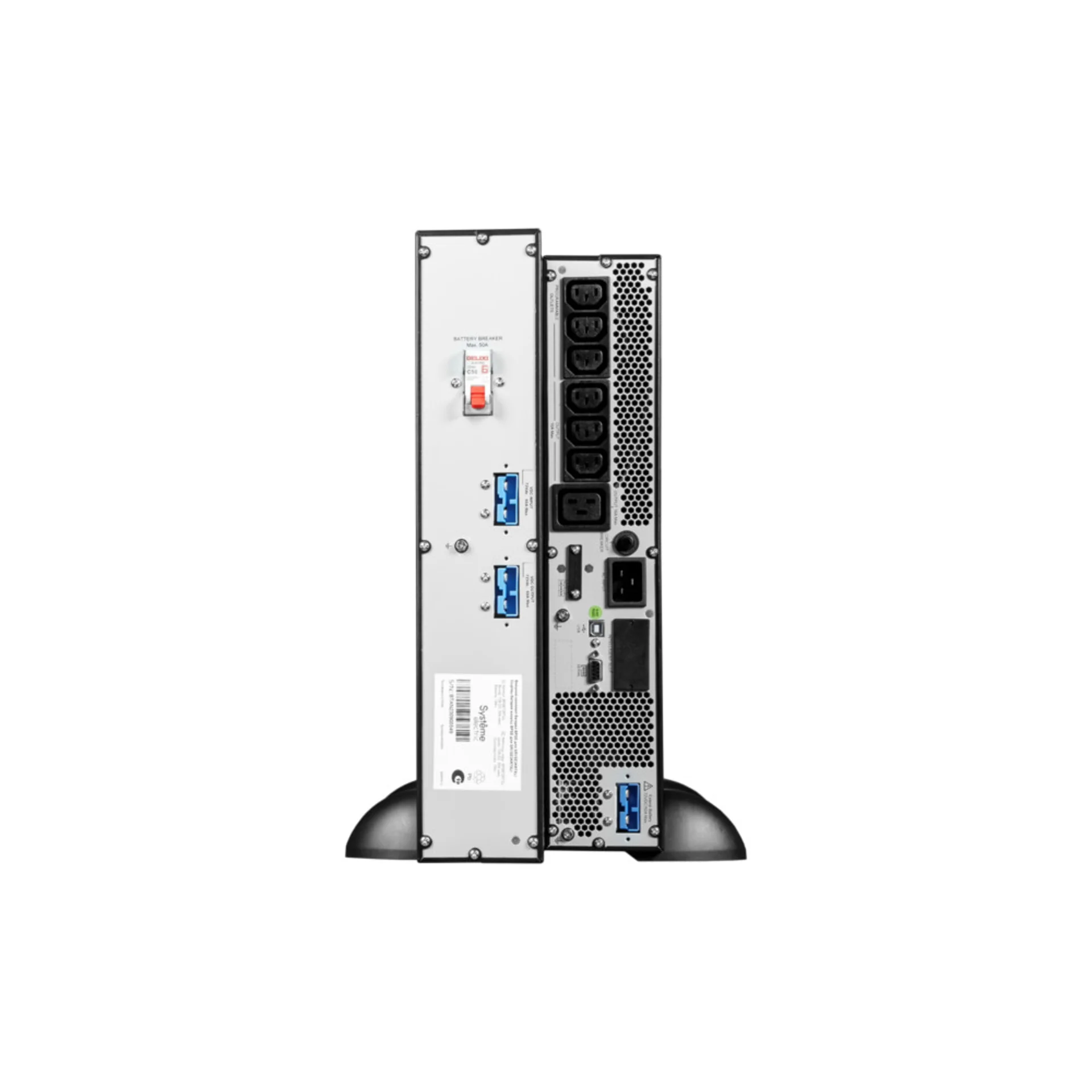 Источник бесперебойного питания Systeme Electric Smart-Save Online SRV 3000 ВА, конвертируемый форм-фактор 4U, 230 В, 6 розеток IEC C13 + 1хС19, S
