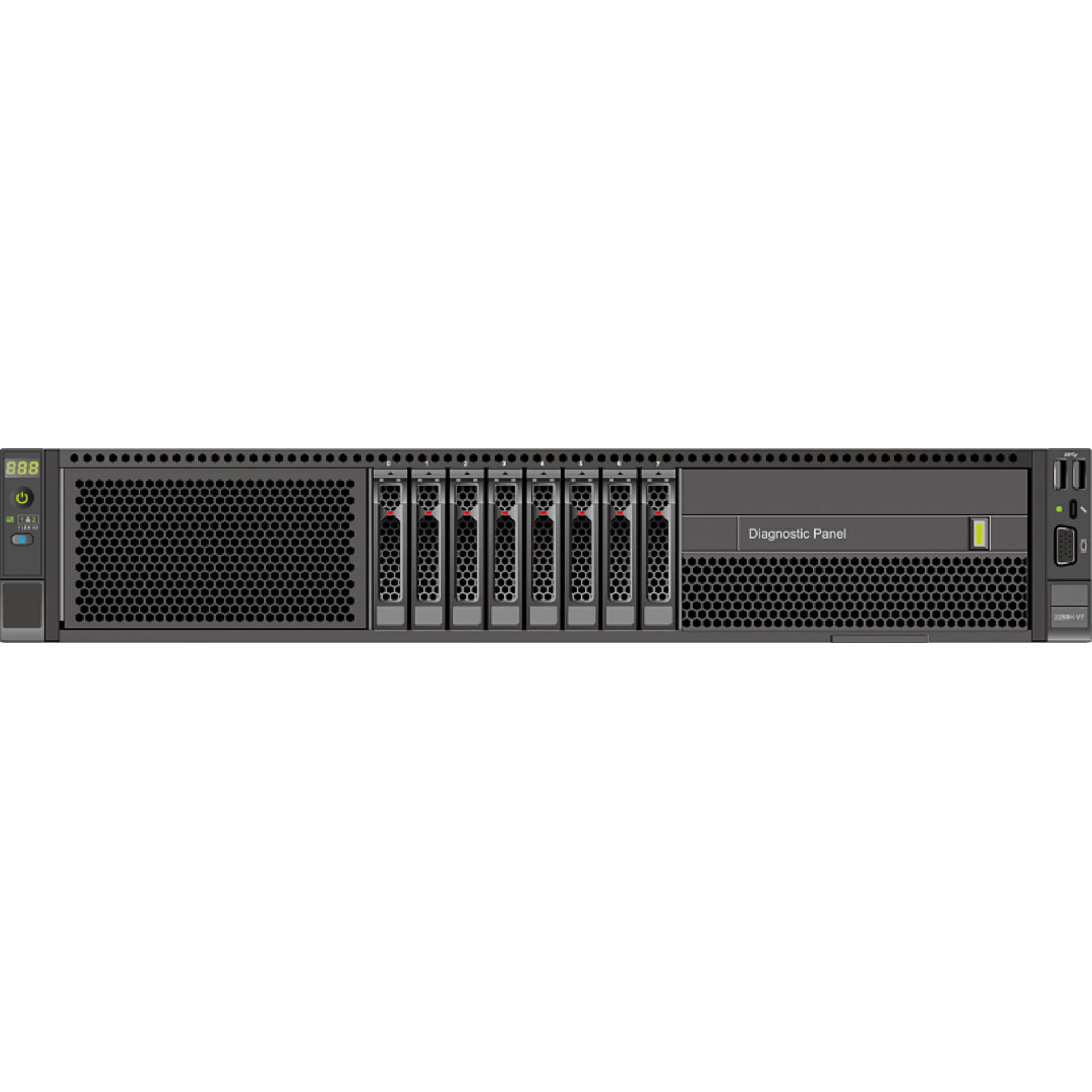 Серверная платформа xFusion 2288H V7, 2U, Scalable Gen4/5, 32xDDR5, 8xSFF SAS/SATA, резервируемый БП