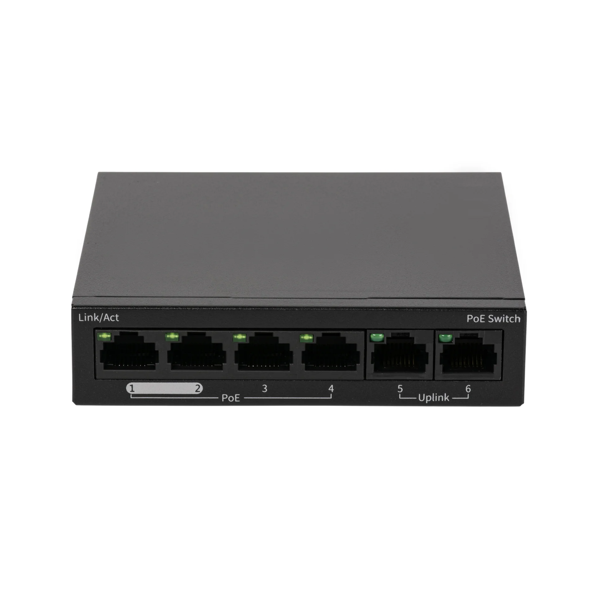 Неуправляемый 4 портовый POE коммутатор Uniview NSW2020-6T-POE-IN-NB