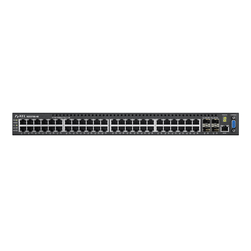 Коммутатор ZYXEL XGS3700-48 48 port  Layer 2/3 Gigabit Datacenter Switch, 4x 10G