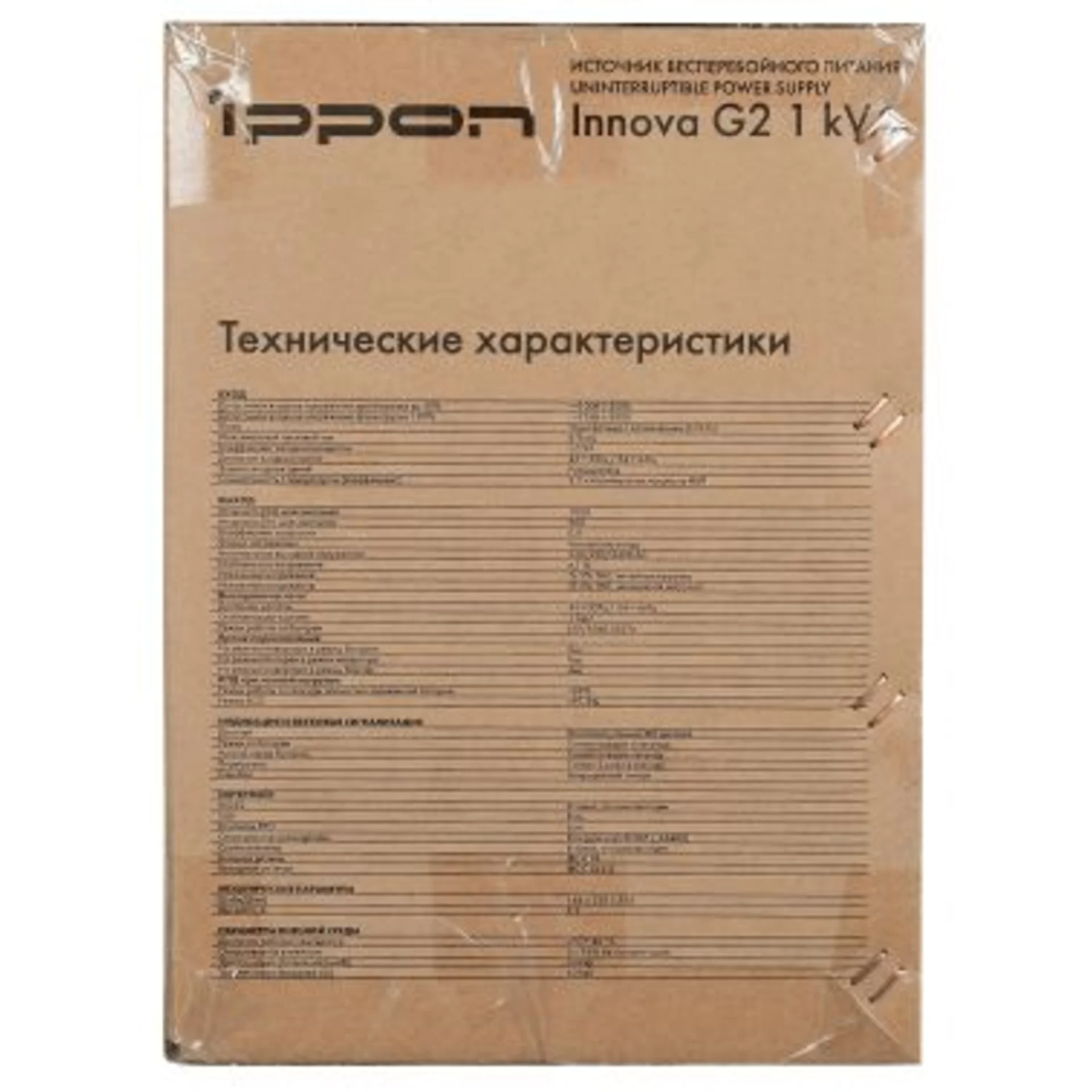 Источник бесперебойного питания Ippon Innova G2 1kVA 900Вт 1000ВА черный