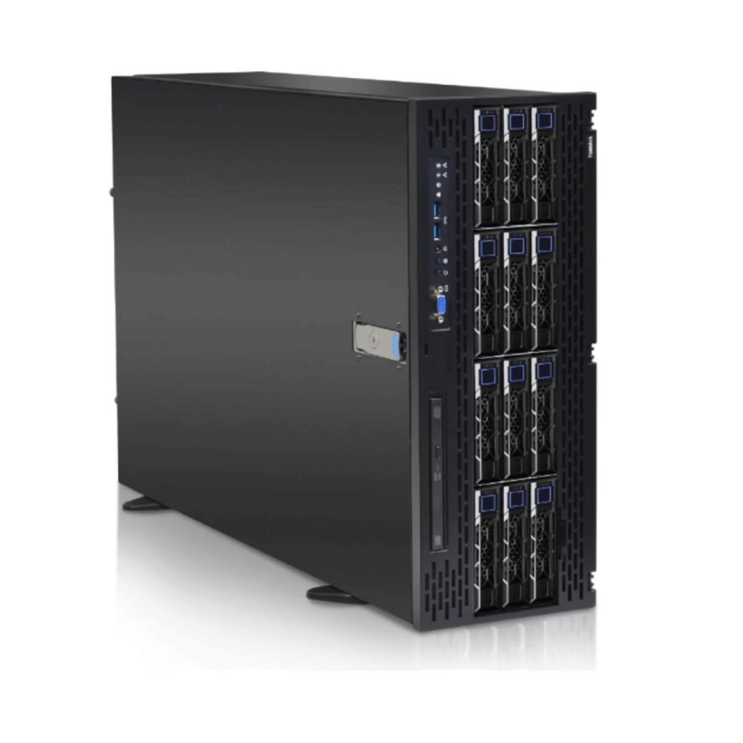 Серверная платформа SNR-STR4404LSG, 4U Tower, Scalable Gen4,5, DDR5, 12xHDD, 4GPU, резервируемый БП