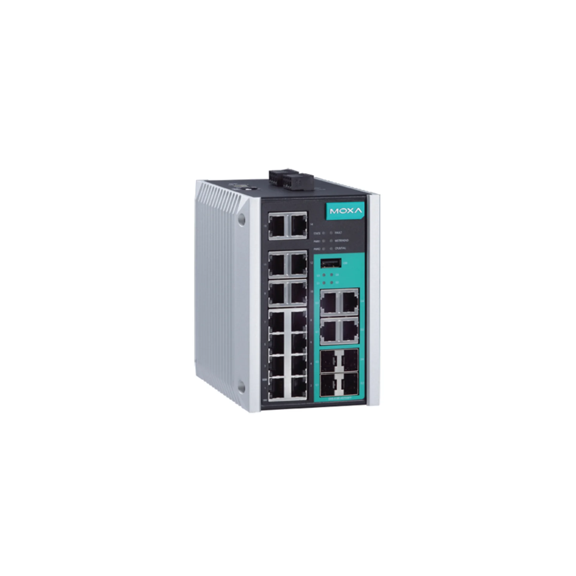 Управляемый коммутатор EDS-518E-4GTXSFP Gigabit Ethernet c портами 14 x 10/100BaseTX, 4 x 10/100/1000BaseT(X) или 100/1000BaseSFP, MOXA