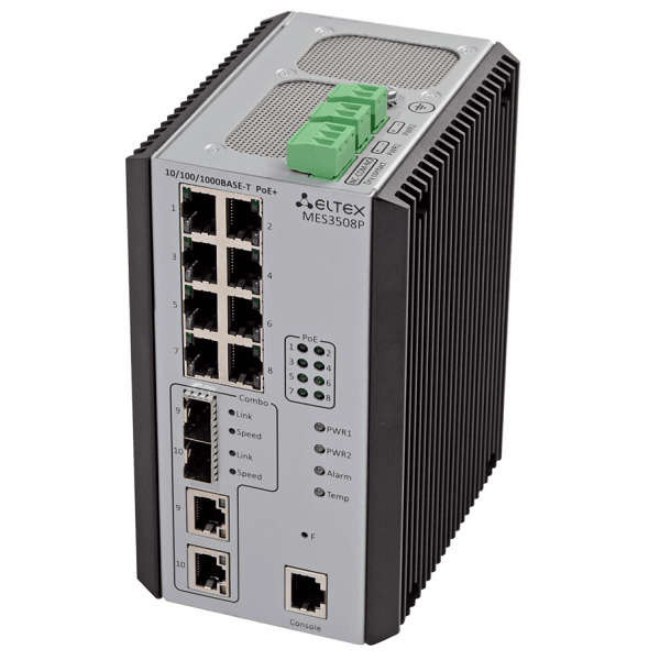 Ethernet-коммутатор Eltex MES3508P, 8+2 комбо-порта