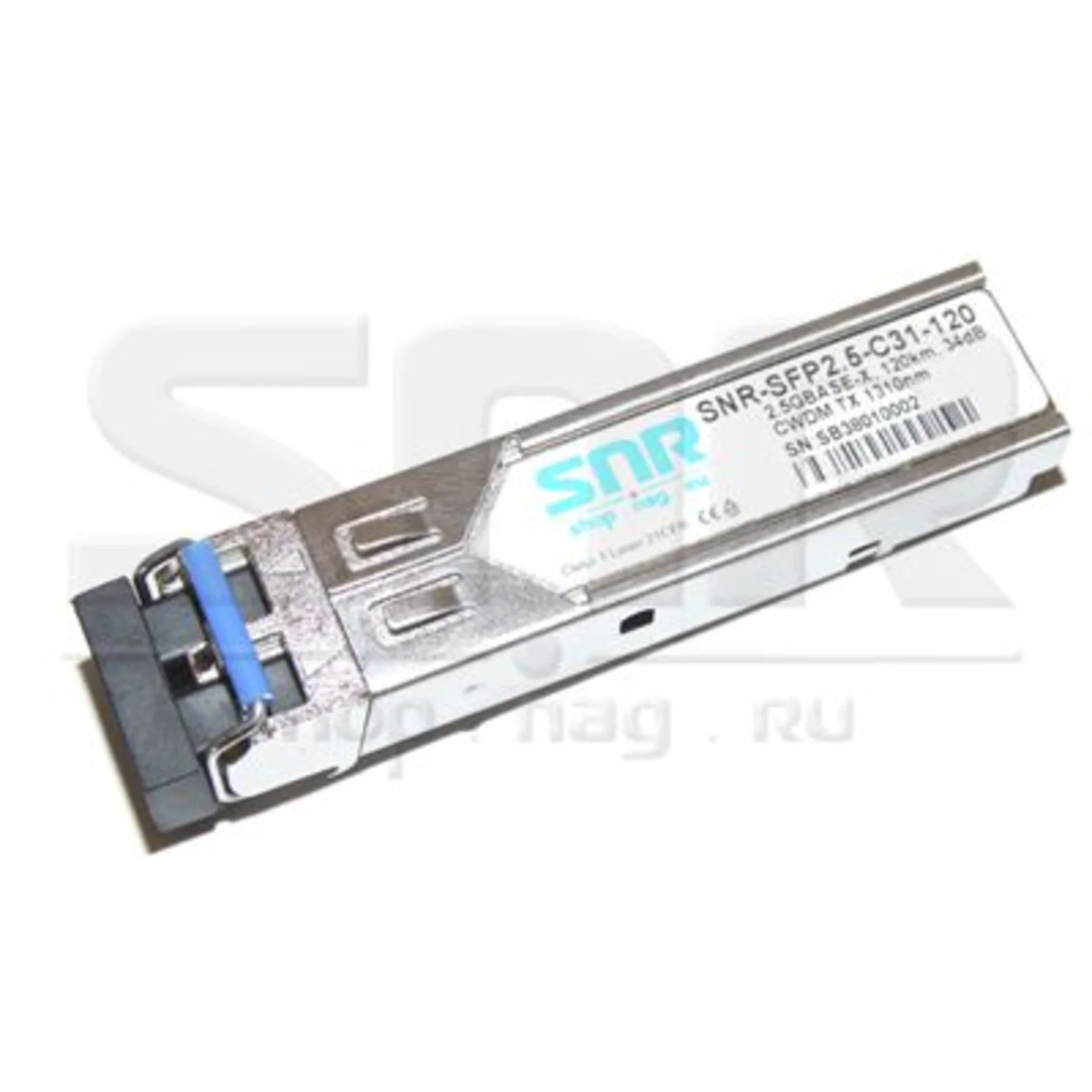 Модуль SFP 2.5G CWDM оптический, дальность до 80км (28dB), 1450нм
