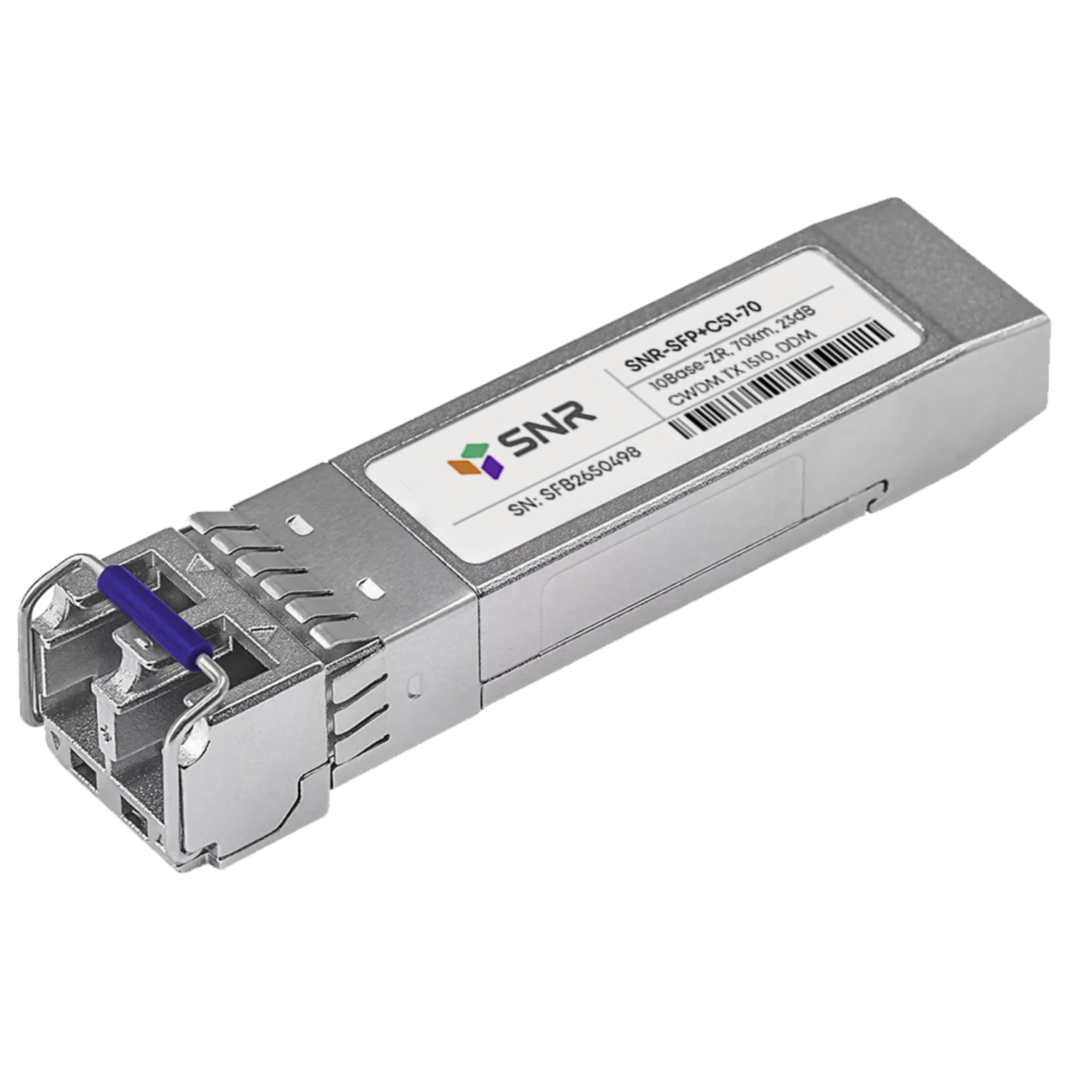 Модуль SFP+ CWDM оптический, дальность до 80км (23dB), 1510нм