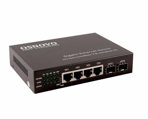 Неуправляемый коммутатор OSNOVO SW-70402, 6 портов