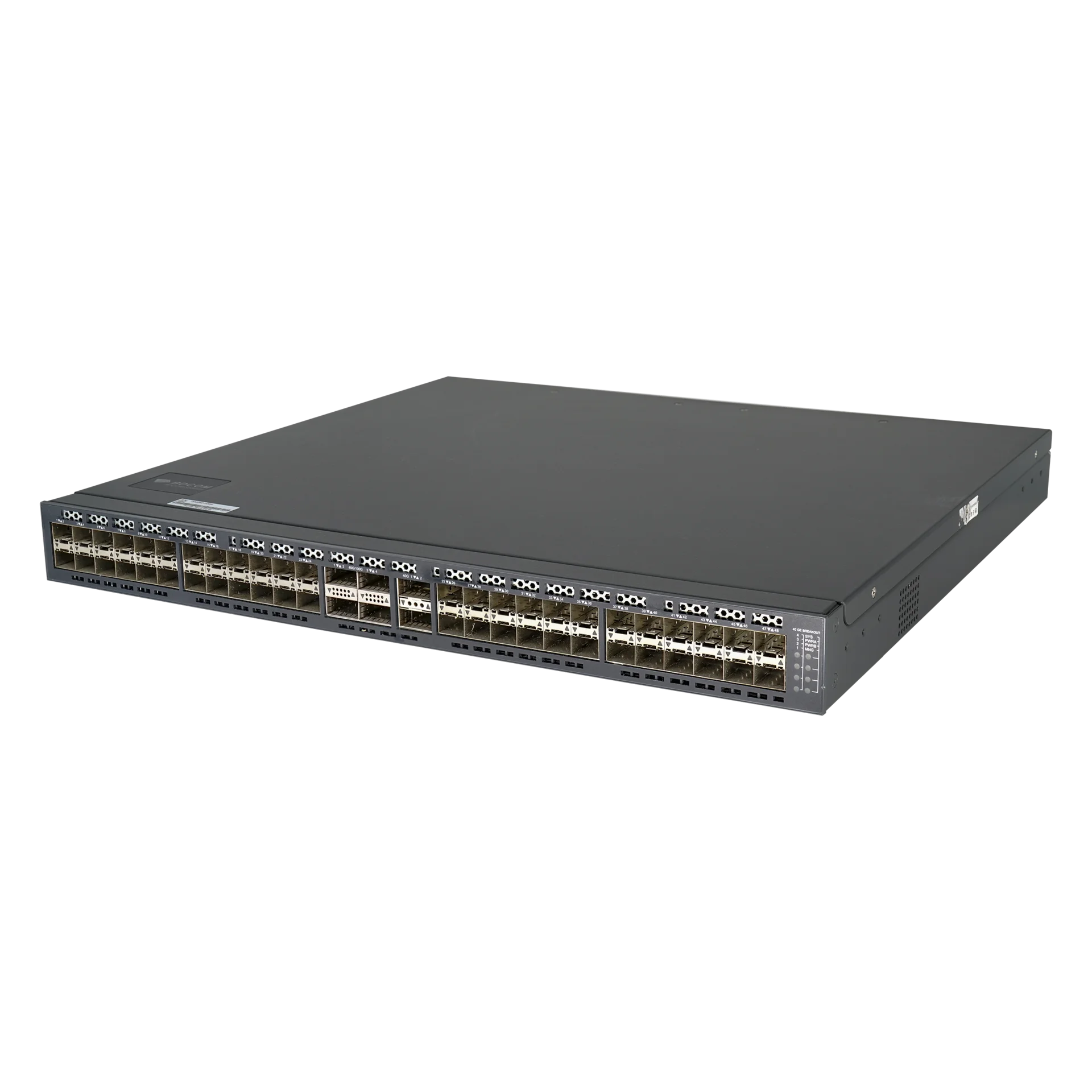 Управляемый коммутатор уровня 3 BDCOM S5864HB, 48x 1/10GE SFP+, 2x 40 QSFP+, 4x 40/100GE QSFP28. Hot Swap БП 1+1, в комплекте 2x PSU AC ~220V AC