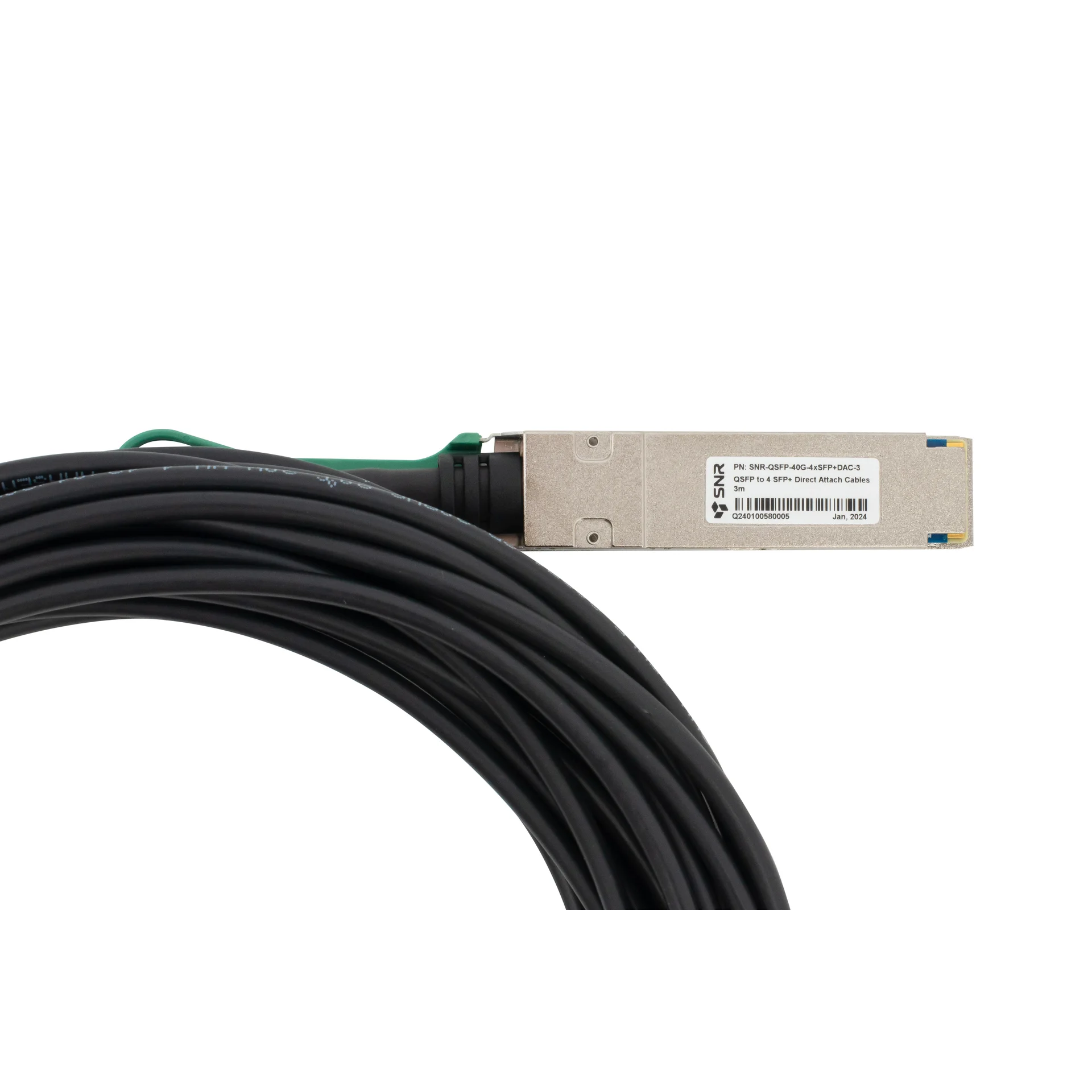Модуль 40G QSFP-40G->4xSFP+ DAC,  дальность до 3м