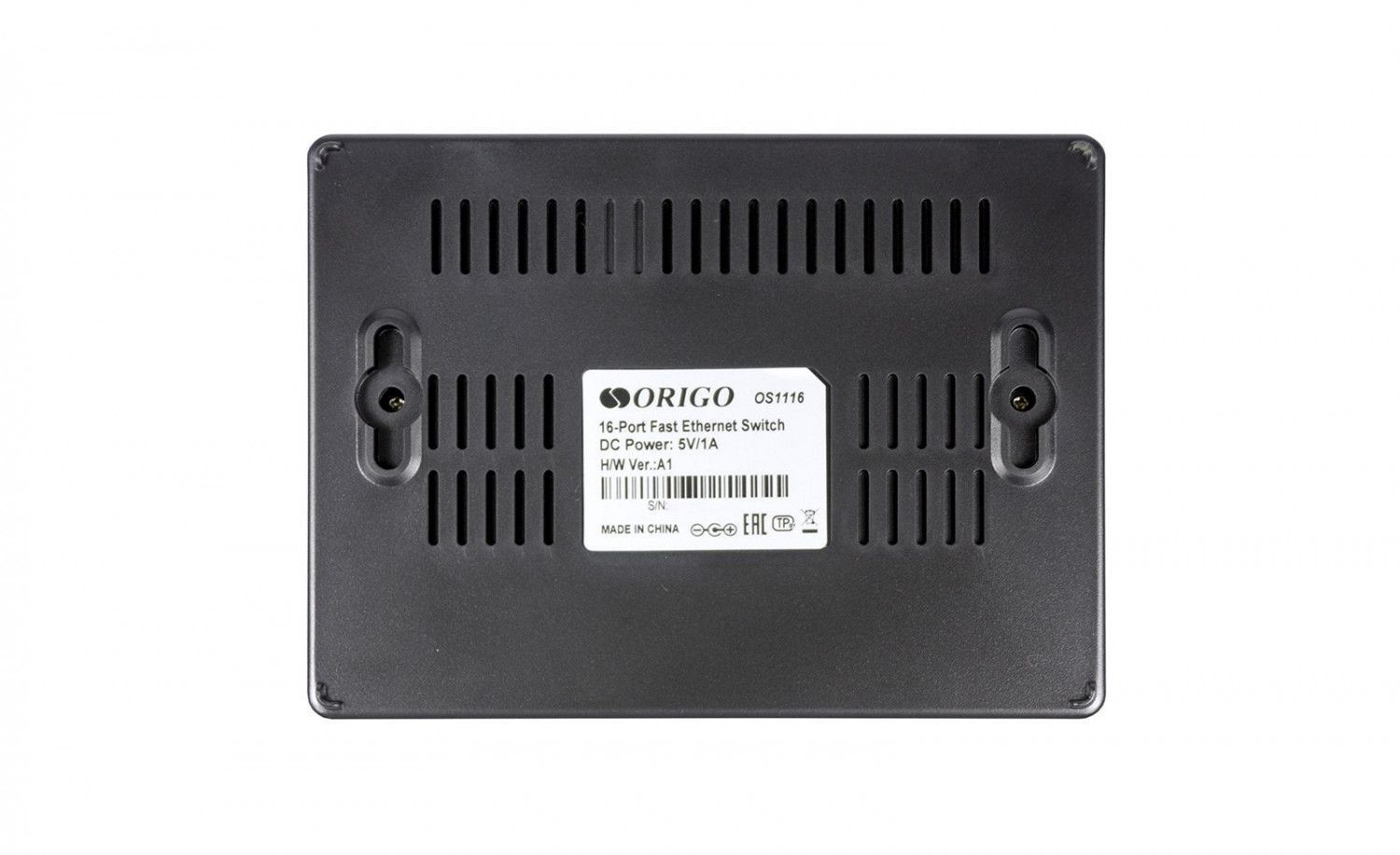 Origo OS1116 неуправляемый коммутатор 16x100Base-TX, корпус пластик