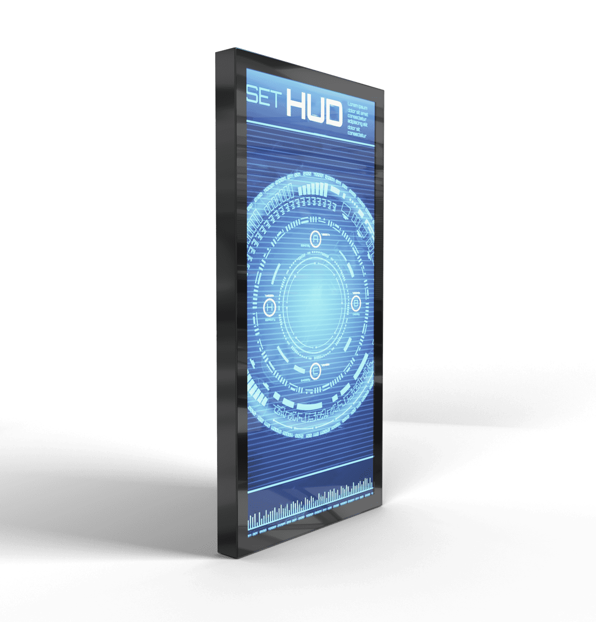 Настенные сенсорные киоски BM NEO GLASS (с фасадным стеклом)