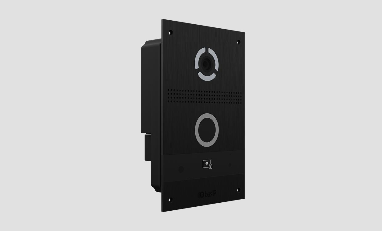 IP вызывная панель BAS-IP AV-08FB SILVER / BLACK