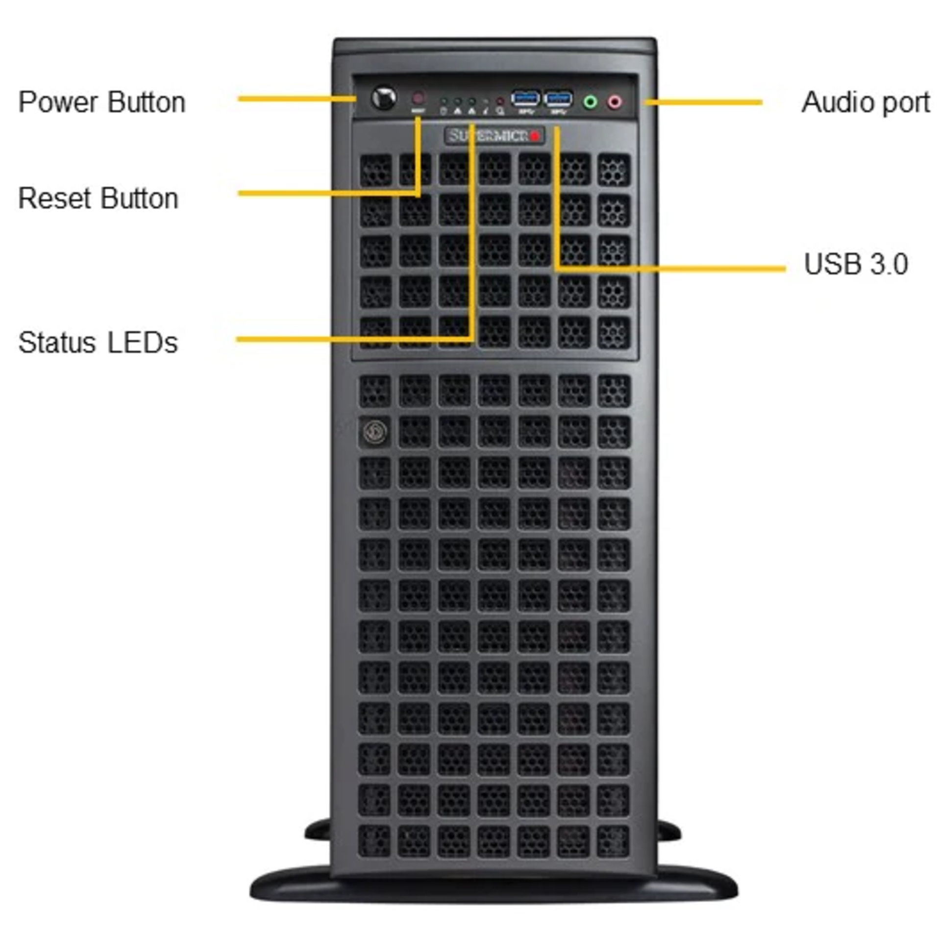 Платформа Supermicro 4U SYS-7049GP-TRT, до двух процессоров Intel Scalable, DDR4, 8x3,5" HDD SATA, 2x10Gbase-T, до четырех графических ускорителей
