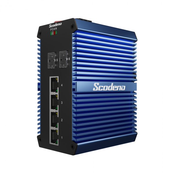 Промышленный PoE коммутатор Scodeno XPTN-9000-65-2GX4GP-X 2x1000 Base-X, 4x10/100/1000 Base-T
